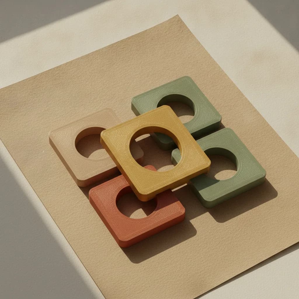 Piezas cuadradas de colores que se encajan formando una figura (imagen de adelanto)